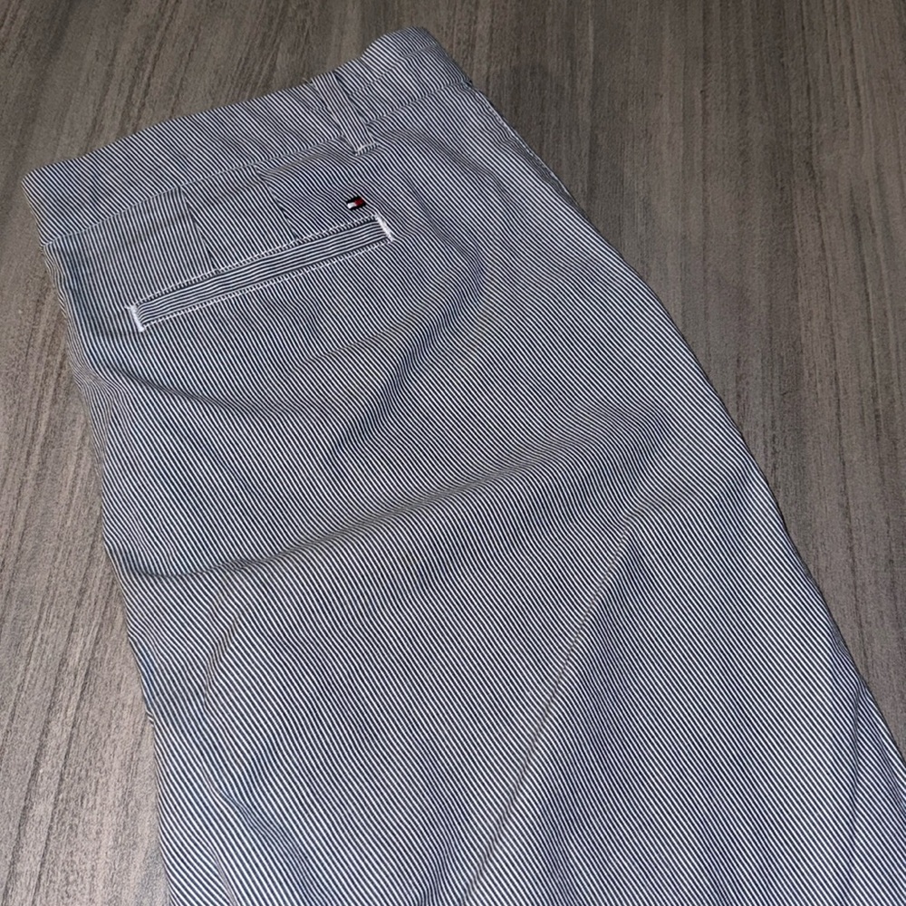 Tommy Hilfiger - navy blue/white straight leg pants